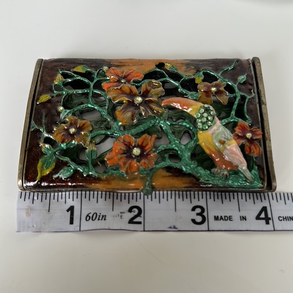 Vintage jeweled Card holder - Picture 7 of 9